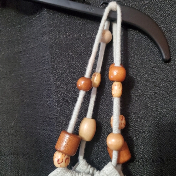 Maurice’s Sage Green V-Neck Beaded Spaghetti Strap Tank SZ M Linen Blend - Picture 4 of 7